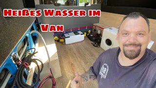 Warm Duschen im campervan Warmluftboiler Pundmann 9l•Lilie soft pumpe Das ist unser Wasser System 💦