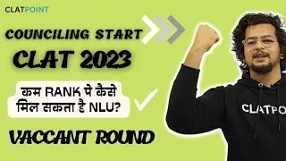 Vacant Round in detail -  How to get admission in NLUs if rank is not good? CLAT 2024 -CLAT POINT