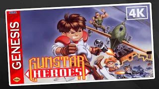 [SEGA Genesis/ Mega Drive Longplay] Gunstar Heroes | Full Game Walkthrough | 4K