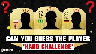 CAN YOU GUESS THE PLAYER BY THEIR FIFA 19 CARD? 🔥😱| *HARD CHALLENGE*