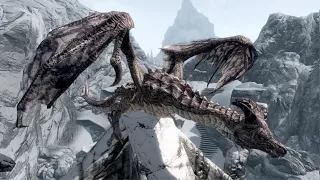 Skyrim - Pure Mage vs. Legendary Dragon on Legendary Difficulty (SOLO, NO CRAFTING, NO DAMAGE)