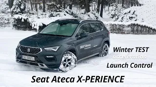 Seat Ateca X-PERIENCE 2.0 TSI 190 4x4 | Launch Control | acceleration 0-100km/h | WINTER TEST