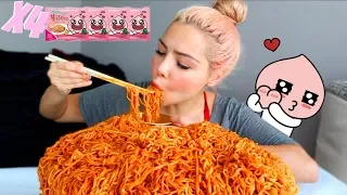 NEW CARBO FIRE NOODLE (LIMITED EDITION) 먹방 MUKBANG & HOTDOG