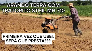 INAUGURANDO O NOSSO TRATORITO STIHL MH 710.