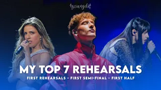 My top 7 DAY 1 REHEARSALS | Eurovision 2024