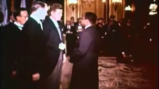June 1, 1961 - President John F. Kennedy host diplomatic reception at the American Embassy in Paris