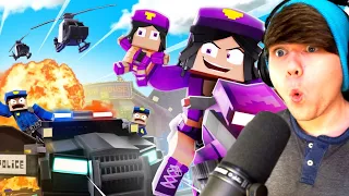 "Purple Girl" (I'm Psycho) [VERSION A] - Minecraft Animation Music Video ZAMination REACTION!