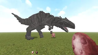 Jurassic World Mod in Minecraft || All large dinosaurs