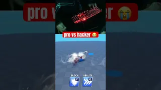 Pro VS Hacker 💀 #roblox #bladeball