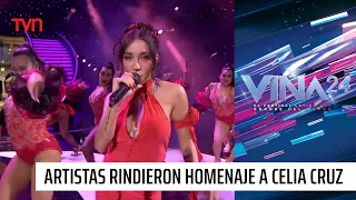 Artista rindieron homenaje a Celia Cruz en la tercera noche del Festival | #Viña2024