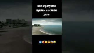 Как образуется цунами на самом деле 🥵😱😭🤯😶