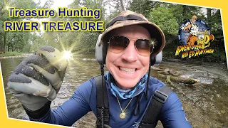 Searching for LOST GOLD in the RIVER | Minelab Equinox 600