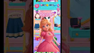 Princess Peach My talking angela 2 #angelamakeup #shorts #peach