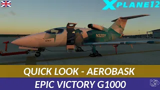 [XP12] QUICK LOOK - AEROBASK EPIC VICTORY G1000 (ENGLISH)