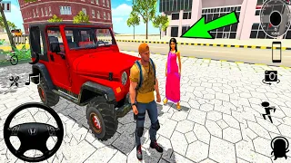 Indian Heavy Driver Simulator - Red Jeep, Jetpack and Bike Driving - Android Gameplay