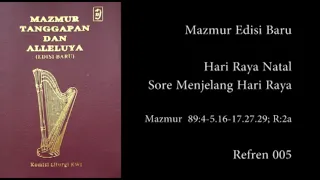 Mazmur Hari Raya Natal Sore Menjelang Hari Raya (Edisi Baru)