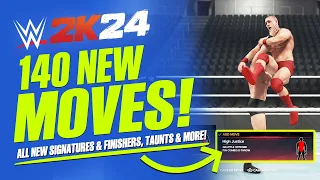 WWE 2K24 All New Moves: Over 140 New Moves & Animations! (Create a Moveset)