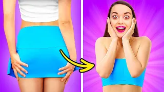 COOL CLOTHES HACKS FOR POPULAR STUDENTS || Brilliant DIY Ideas By 123 GO!GOLD