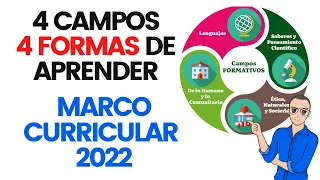 Campos formativos con diferentes tipos de aprendizajes (plan y programas de estudio 2022)