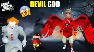 GTA 5 : Franklin Become DEVIL GOD and Killed PENNYWISE in GTA 5...(GTA 5 Mods)