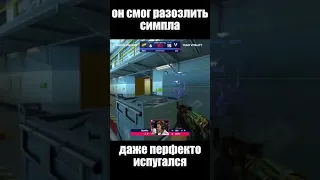 Зайву снова разозлил симпла #shorts #csgo #ксго