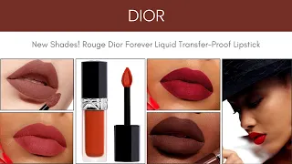 New Shades! ROUGE DIOR Forever Liquid Transfer-Proof Lipstick