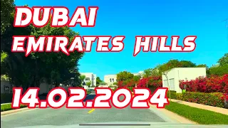 #4k || EMIRATES HILLS || luxury villas || #dubai || 14 February 2024