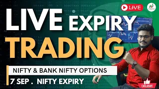 Nifty Expiry Day Live Trading & BankNifty | 7 Sep Live | BEST LEVELS | #optiontradinglive