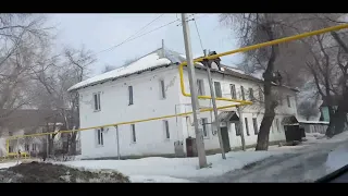 На машине по курортному  Соль-Илецку, ул. Чайковского. By car along the resort Sol-Iletsk.