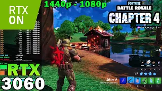 Fortnite Chapter 4 Ray Tracing | RTX 3060 | R7 5800X3D | 1440p - 1080p | Epic Settings | TAA & TSR