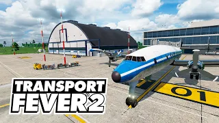 Transport Fever 2 - Первый пассажирский самолёт, дальний рейс! #13