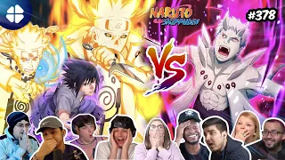 The Ten Tails' Jinchuriki VS Minato/Sasuke and Naruto 👊N. S. 378 Reaction Mashup [ナルト 疾風伝] [海外の反応]