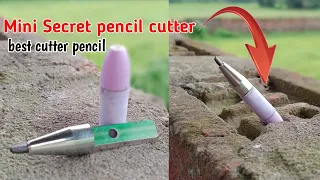How to make a secret pencil cutter||world smallest ||#shorts