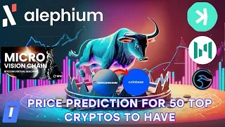 PART 1: PRICE PREDICTIONS  FOR KASPA, ALPH, ML, GFAL + 50 OTHER CRYPO PROJECTS. DON'T MISS THIS!