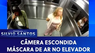 Máscara de ar no elevador | Câmeras Escondidas (03/04/20)