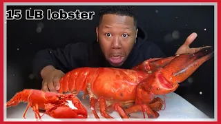 Giant 15lb Lobster with BLOVE Sauce | LARRY THE LOBSTER 10K Celebration