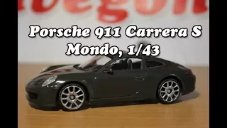 Видеообзор: Porsche 911 Carrera S, Mondo, 1/43, 53190,