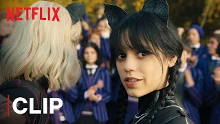 Wednesday Helps Her Team Win The Race | Wednesday | Netflix India