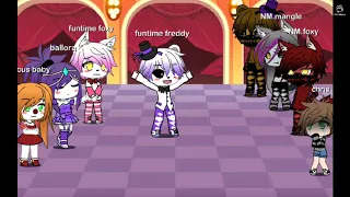 Fnaf 4 vs sister location singing battle gacha life