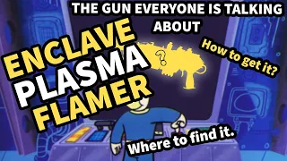 The Legendary ENCLAVE PLASMA FLAMER (How to Get The Enclave Plasma ALIGNED FLAMER BARREL) Fallout 76