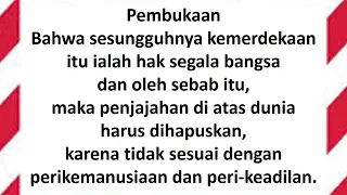 Pembukaan Undang-Undang Dasar Negara Republik Indonesia Tahun 1945 #UUD #UUD1945 #UNDANGUNDANGDASAR