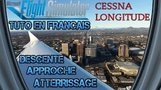 FLIGHT SIMULATOR 2020 | TUTO FR | APPROCHE ILS | CESSNA CITATION LONGITUDE | DEBUTANT | FS2020