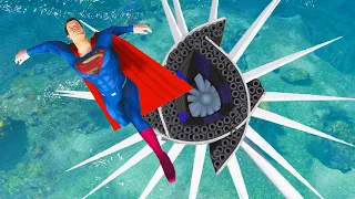 SUPERMAN Water Ragdolls - GTA 5 Jumps/Fails ep.3 (Euphoria Physics)
