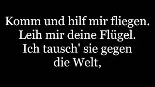 Tokio Hotel - Hilf mir fliegen (lyrics / paroles)