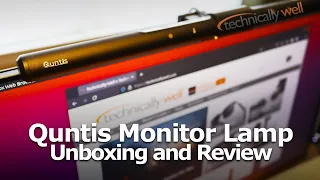 Quntis Computer Monitor Lamp Unboxing and Review