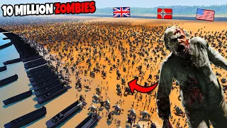 10 Million Zombies Charge Every WW2 D-DAY Army... - UEBS 2: Ultimate Epic Battle Simulator 2