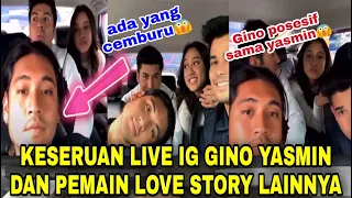 Keseruan Live IG Gino Yasmin Dan Pemain Love Story Lainnya😄 Giorgino Abraham dan Yasmin Napper