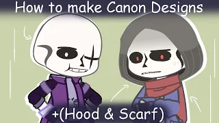 How to make Canon Designs Of Sans +Hood & Scarf | Tutorial