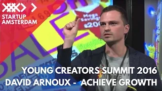 How to Achieve Growth as a Startup - David Arnoux on Growth Hacking - Young Creators Summit 2016