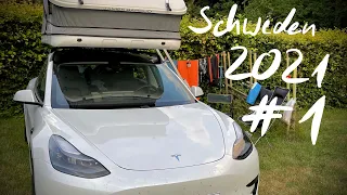 Schweden Roadtrip 2021 #1 mit Tesla Model 3 SR+